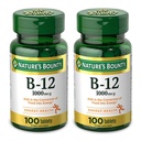 자연의 Bounty 자연적인 비타민 B12, 1000mcg, 100개의 정제 (2의 포장)