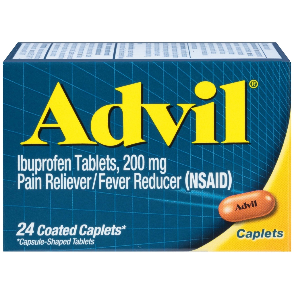 Advil 입히는 모자를 씌우는 고통 Reliever와 Fever 흡진기 Ibuprofen 200mg, 24 조사