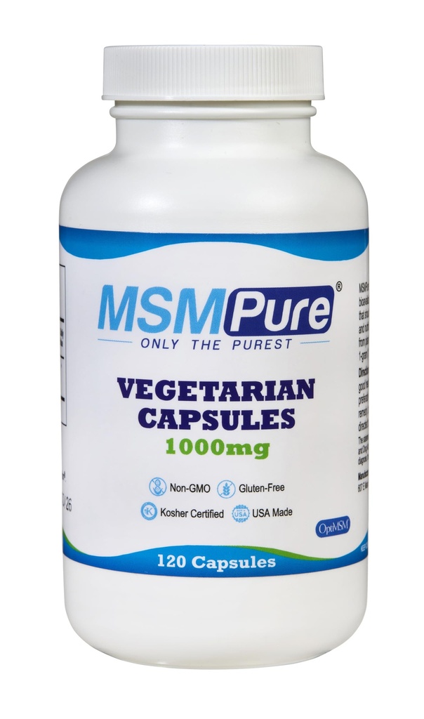 KALA 건강 MSMPure MSM 채식 캡슐 - 합동 건강을 위한 캡슐 당 1,000 mg 미국 근원 MSM, 피부 외관, 머리 & 못 지원 – 120 조사, 유기 황후