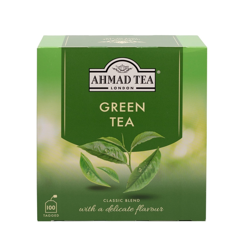 Ahmad Tea Green Tea, 녹차 티백 100ct - 카페인 및 설탕 무료