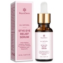 Roycederm Stye 눈 치료 혈청: Styes Chalazion와 Blepharitis를 위한 자연적인 Stye 제거제 - 안전한 & 빠른 기복 (0.68 Fl Oz (패치 1))
