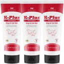 K-Plus 칼륨 Gluconate Renal Gel Plus Cranberry and EPA for Dogs and Cats - 수의 승인 된 Renal Supplement - 칼륨 균형 지원 (3 팩)