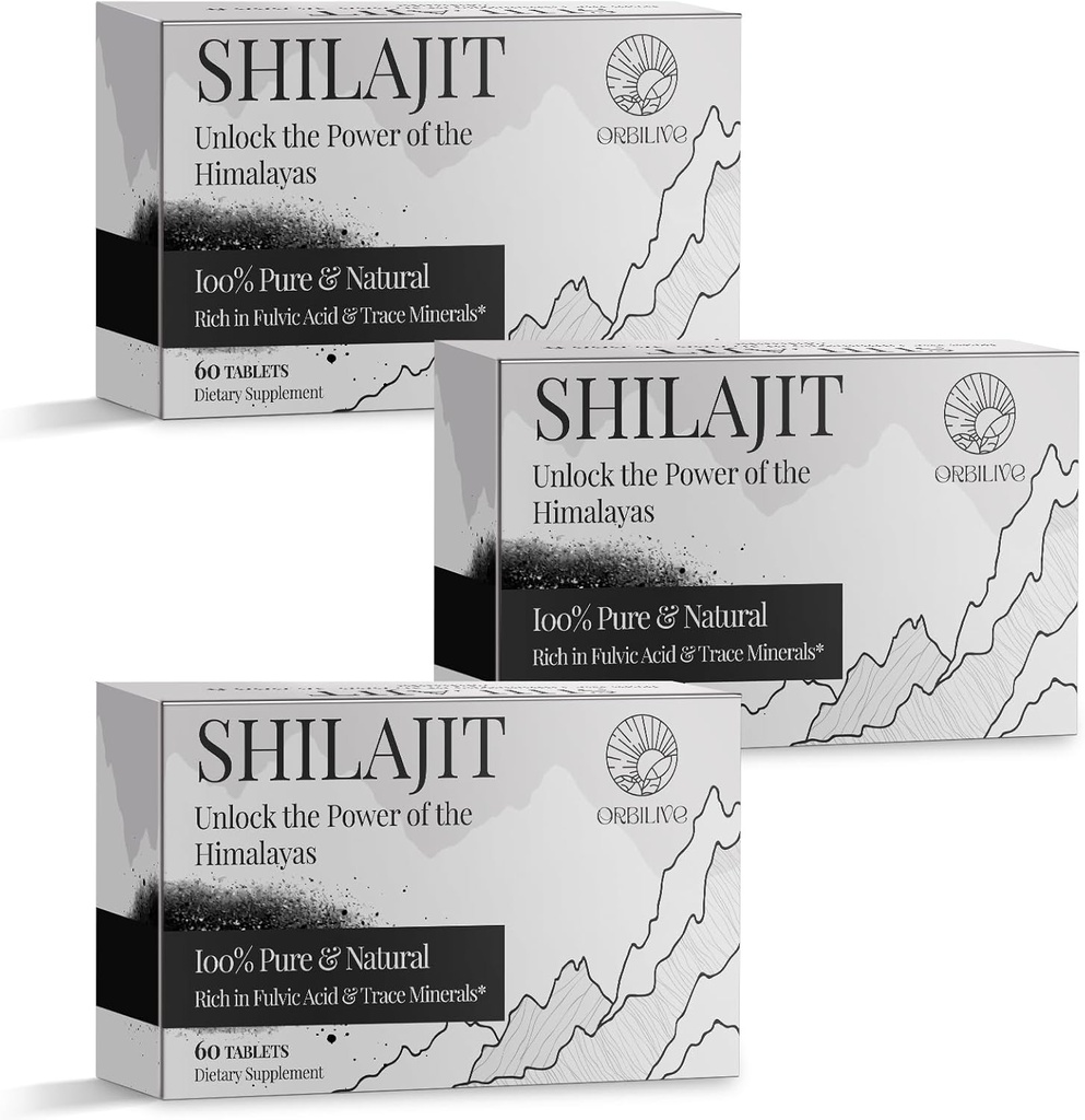30,000 MG Shilajit 정제, 100 % Shilajit 순수, Himalayan 유기, Fulvic 산 및 85 +에서 남성과 여성 리치 Shilajit Trace 무기물, 에너지 및 면역 체계를 위한 Shilajit 보충교재, 180 조사