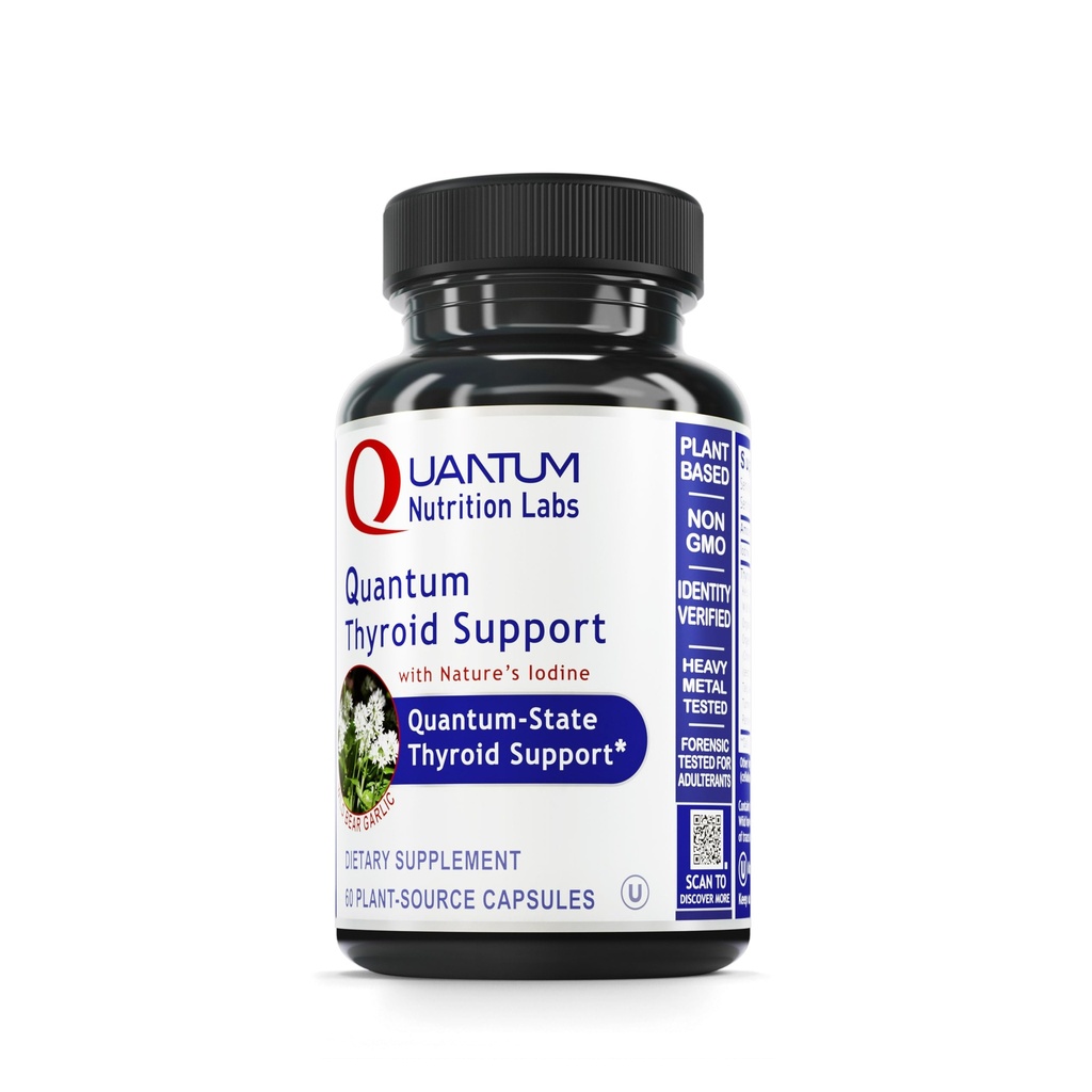QNL Quantum Thyroid 지원 보충교재 - 순수한 Thyroid 지원 Complex - 여자 & 남자를 위한 원조 Hormonal 균형 - Vegan Thyroid Complex - 특징 요오드 - 60 식물 근원 캡슐