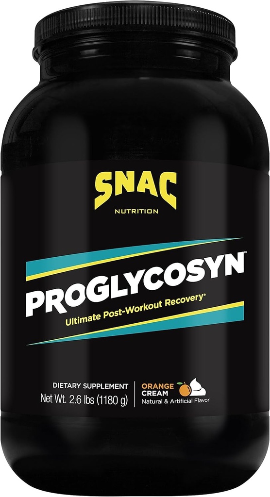 SNAC Proglycosyn 궁극적 인 포스트 운동 회복 공식, 오렌지 크림, 2.6 파운드