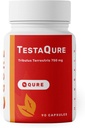 남성을 위한 TestaQure 테스토스테론 보충교재 - 테스토스테론 승압기 증가 남성 힘 & 근육 질량 - stamina, 내구시간, 에너지 & 계류 증강 인자 - 90의 캡슐 Vegan & Soy 자유로운