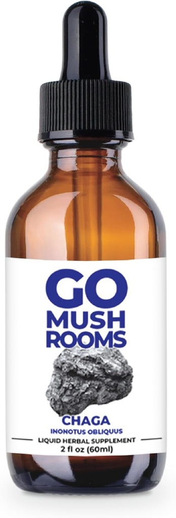 Chaga Mushroom Tincture 보충교재 - Nutrient Rich & Antioxidant Support - 2개의 fl oz (60의 서빙)*