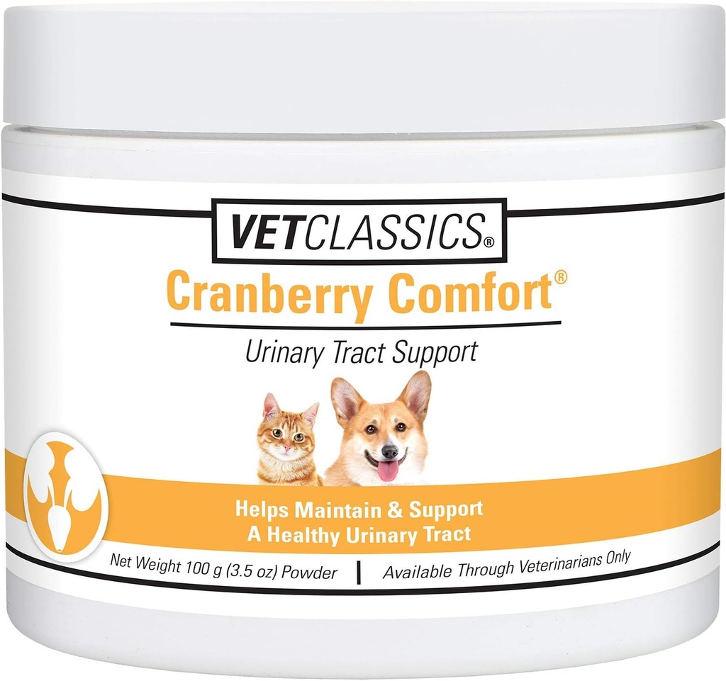 Vet Classics Cranberry Comfort Urinary Tract Pet Supplement for Dogs, Cats – Dog Bladder Health, Cat Bladder Control – Incontinence – 3.5의 애완 동물 보충제 분말 분말