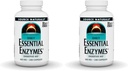 Source Naturals Essential Enzymes 500mg Bio-Aligned Multiple Enzyme Supplement Herbal Defense for Digestion, Gas, Constipation & Bloating Relief - Immune System 지원 - 240 캡슐 (팩 2)