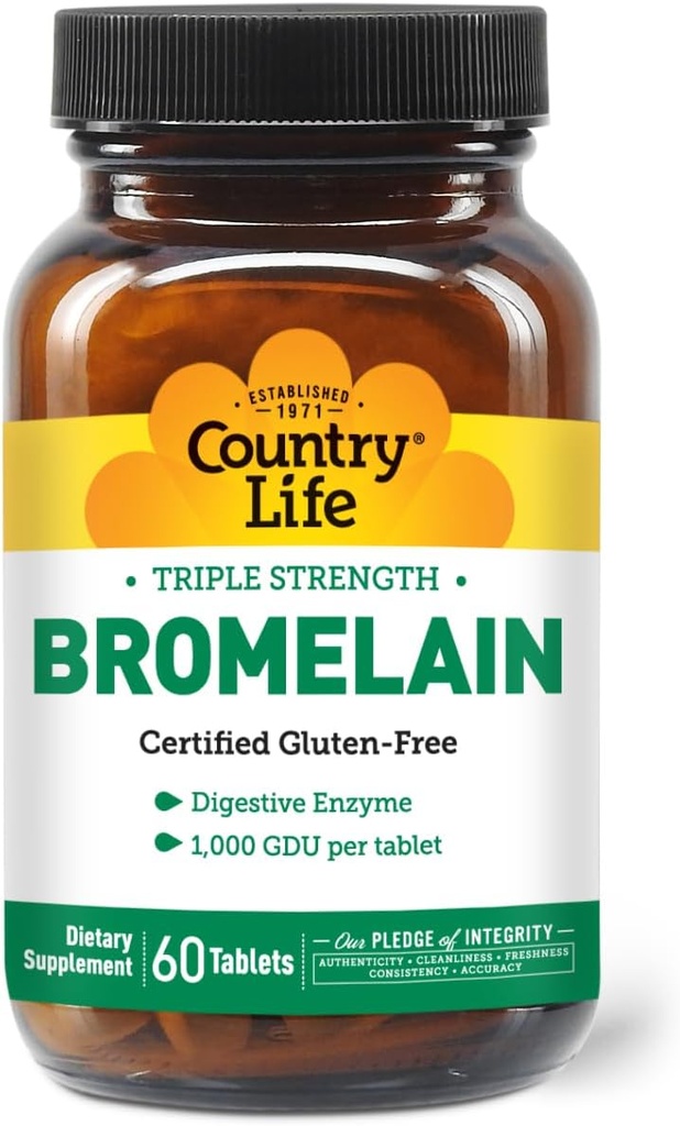 국가 생활 - 자연적인 Bromelain, 500 mg의 60의 정제