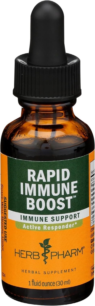 허브 Pharm Rapid Immune Boost Liquid Herbal Formula for Active Immune 지원 - 1 Ounce