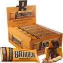 Braven Bar Chocolate Caramel Nut Energy Bar (1.59 oz, 20 팩) - 5g Protein이있는 에너지 Chews - 운영, 하이킹 및 스포츠를위한 온 - 이동 에너지 스낵 - 지속 에너지 부스트를위한 글루텐 무료 스낵