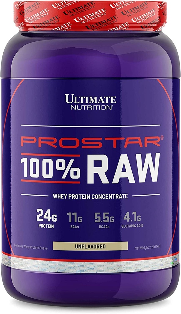 궁극적인 영양 RAW 추가 된 성분이나 풍미가없는 Whey Protein Concentrate Powder – BCAA, 2.2 파운드의 5.5 그램과 함께 제공 당 단백질의 24 그램, 불연