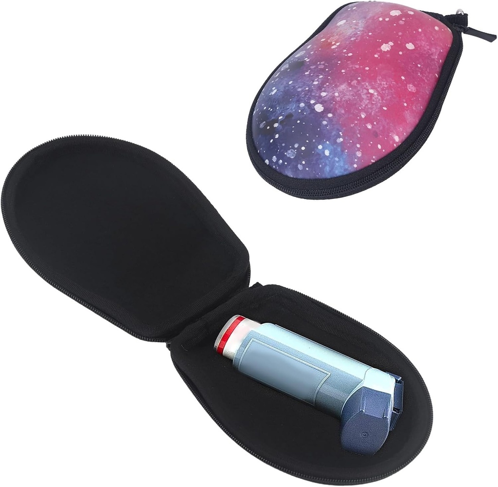Inhaler 여행 케이스, 14.5cm 길이 PU 단단한 나르는 부대 가득 차있는 Asthma Inhaler 저장 상자