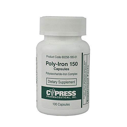 Poly-Iron 150 캡슐은 Niferex 150, 100개 ea에 비교합니다