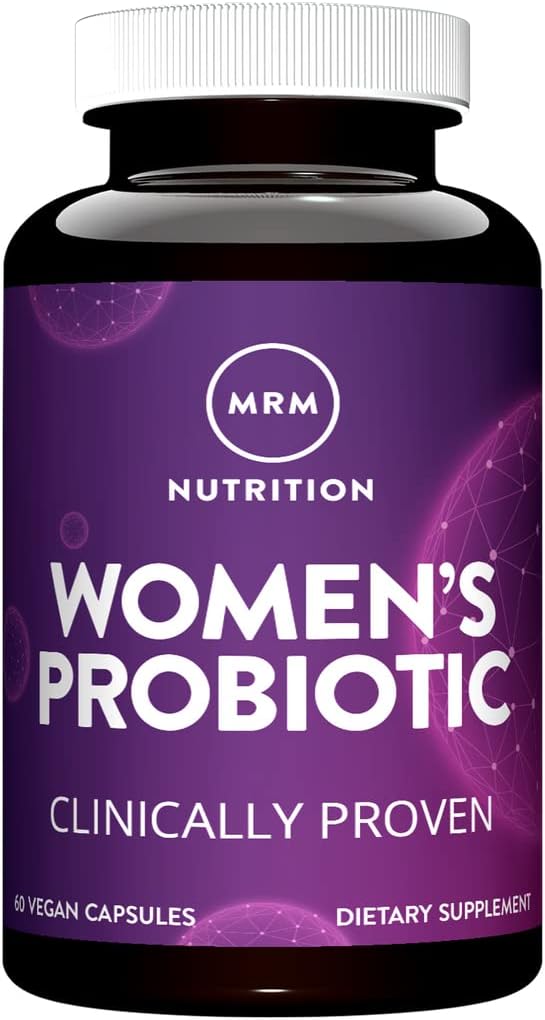 MRM Nutrition Women's Probiotics | Intestinal + Immune Health | Prebiotics + Postbiotics | 임상 입증 | 25억 셀 | Gut Health에 대한 좋은 사실 | 유통 안정 | 30 인