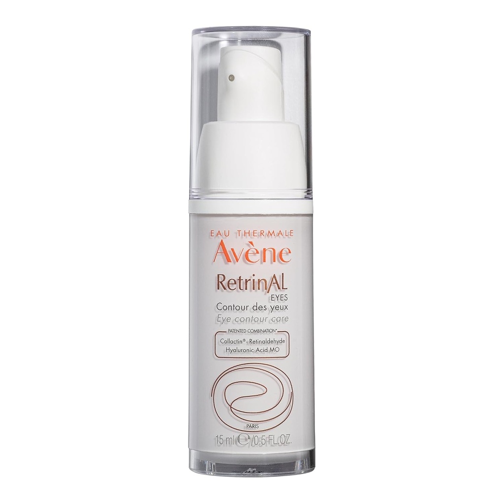Avène Retrinal EYES Advanced 3-In-1 Eye Cream, Retinal Eye cream, Retinaldehyde & Hyaluronic 산에 의해 강화해, 매끄러운 주름을 돕고, 밑에 눈 부풂 & 어두운 원형, 눈 크림 노화 방지를 극소화하십시오