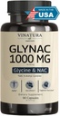 VINATURA GLYNAC 보충교재 1000MG - 글리신 & NAC 보충교재 - 90의 캡슐