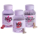 Lemme Burn, Debloat & Focus 번들 | 메타볼리즘 및 지방 연소 + Bloating & Gas Relief 캡슐 + Focus & Brain Health Gummies | 글루텐 프리, 비 GMO | 60 개 캡슐 & 50 개