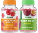 Lifeable Collagen & Biotin + Moringa 잎, Gummies 번들 - 훌륭한 타스팅, 비타민 보충, 글루텐 무료, GMO 무료, Chewable Gummy