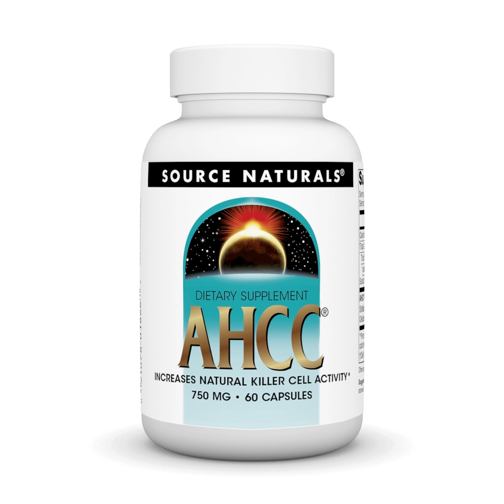Source Naturals AHCC 750 mg 증가 천연 킬러 세포 활동 * - 60 캡슐