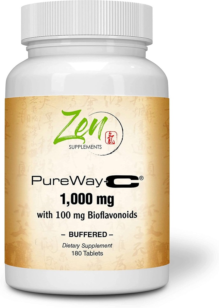 완충기 비타민 C 1000mg- 로즈 엉덩이를 가진 진보된 비타민 C 보충교재, Bioflavonoid Complex & 더 많은 것 - 면역 지원 체계 & 산화 방지제 지원 -Non-GMO - 180 아스코르브산 분말 정제