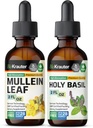BIO KRAUTER Mullein Tincture 2 Fl. Oz. & 성 바실 Tincture 2 Fl. Oz.