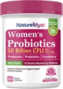 여성 프로바이오틱스, 50 억 CFU, 여성 18 Strains, Plus Prebiotic & Cranberry, Digestive, Vaginal & Urinary Health, 선반 안정, 60 지연 릴리스 Vegan Caps 지원
