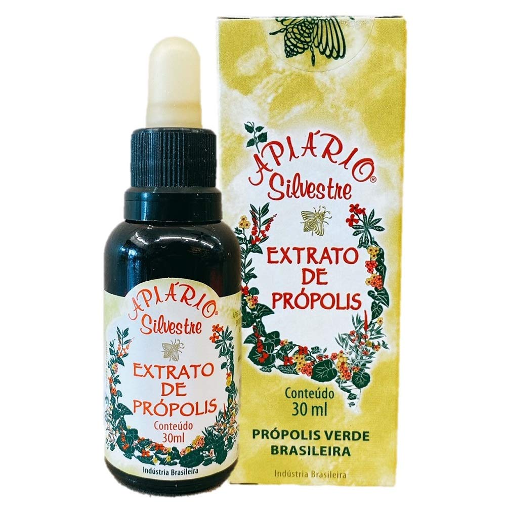 Apiario Silvestre 브라질 녹색 꿀벌 프로 폴리스 전통 추출물 (30 ml)