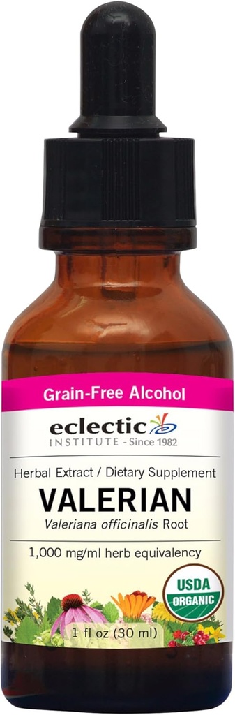Eclectic Institute Valerian (officinalis) O, 핑크, 1 유체 Ounce