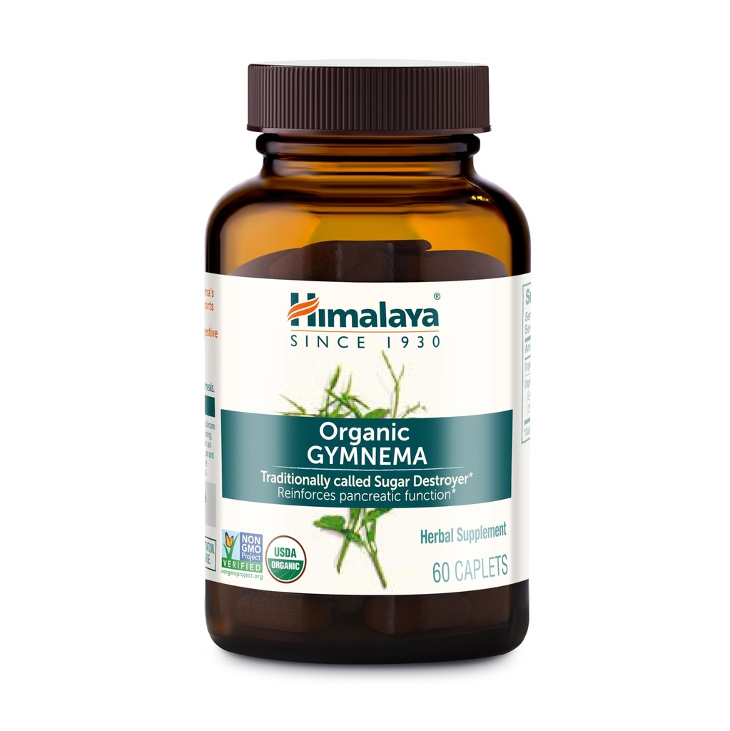 히말라야 유기 Gymnema Sylvestre – 초본 포도당 대사 지원 - USDA 유기, 비 GMO, Vegan, 글루텐 무료, 첨가제 무료, 700 mg, 60 캡슐