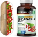 BIO KRAUTER Sarsaparilla 뿌리 캡슐 - 1000 mg 힘 - 250 Vegan Sarsaparilla 추출물 모자 - 충전물 없음