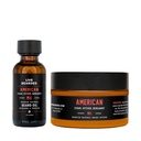 라이브 Bearded Beard Oil and Butter Grooming Kit - 미국에서 만든 - Shea, Argan, Jojoba - 성장 지원이있는 모든 자연 성분 | 미국 냄새 - Cedar, Vetiver, Bergamot