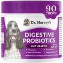 Dr. Harvey의 소화 Probiotic Soft Chews for Dogs, Gut Health, Diarrhea 및 Bowel Support, 땅콩 버터 풍미 (90 Chews)