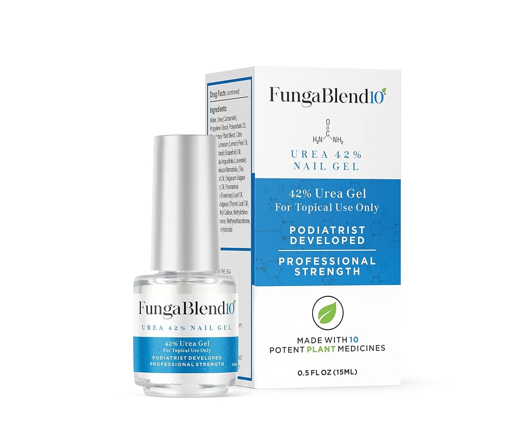 FungaBlend 10 - 유레 Fungus Faster에 유레 42% 못 젤 - 곰팡이 약물을 곰팡이에 직접 전달 - Toe 및 Finger Nail Repair Treatment에 대한 빠른 결과 화제 솔루션