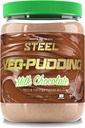 강철 Veg-Pudding | Vegan Protein Pudding Powder Mix, 밀크 초콜릿 | 18 서빙 (1.5lbs) | 근육 성장과 회복을 위한 BCAA 아미노산을 가진 브라운 쌀과 땅콩 | 낮은 캐비