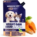 기적 Vet 높은-Calorie 무게 게인 개 & 고양이에 대 한 - Multivitamin 영양 보충 젤, 오메가 물고기 기름, 칼슘 - 강아지, 수석, Prenatal 고양이 & 개 비타민, 체중 증가에 대 한 보충