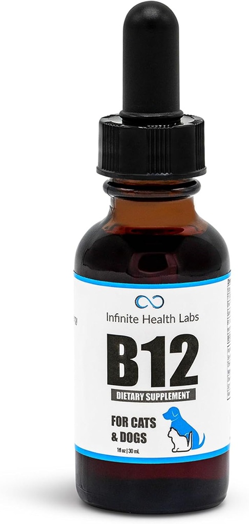 액체 비타민 B-12 개와 고양이 - Vet 공식화 - 모든 동물 메틸 코발라민 (Methyl B12) - 에너지, 식욕 및 계류 - 미국에서 만든