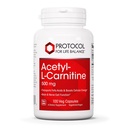프로토콜 Acetyl- L 카르니틴 500mg - 에너지 보충, Nerve 및 뇌 지원 - 100 Veg 모자