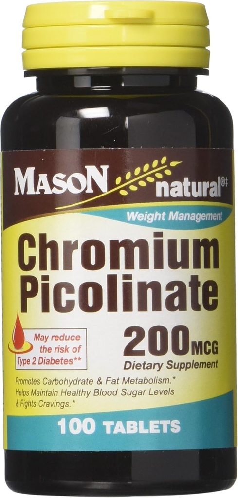 Mason 비타민 크롬 Picolinate 정제, 60 조사