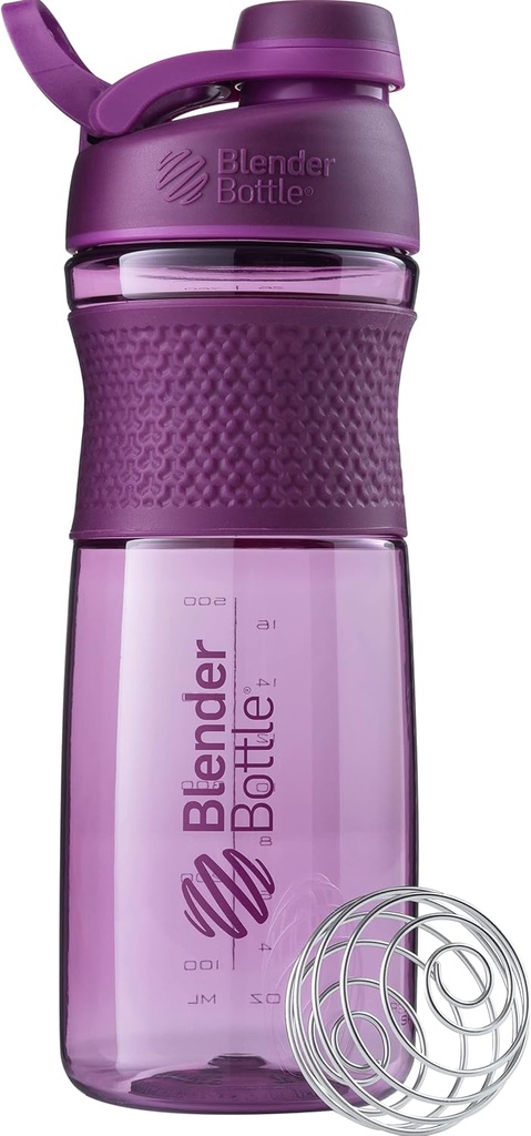 BlenderBottle SportMixer Shaker Bottle Perfect for Protein Shakes and Pre Workout, 28-Ounce, 배관