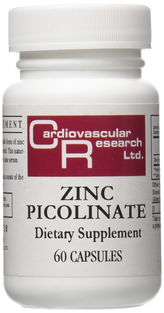 심혈관 연구 아연 Picolinate 캡슐, 60 조사
