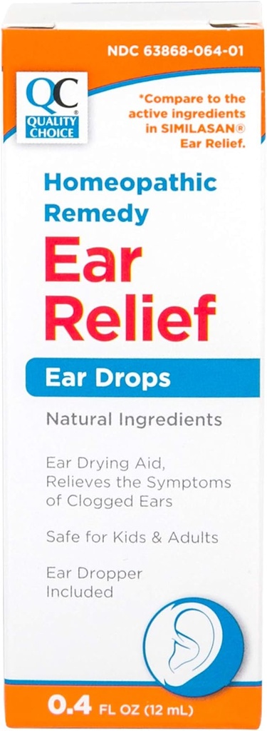 Quality Choice Homeopathic Ear Relief Drops 0.4 FL 온스 (1)