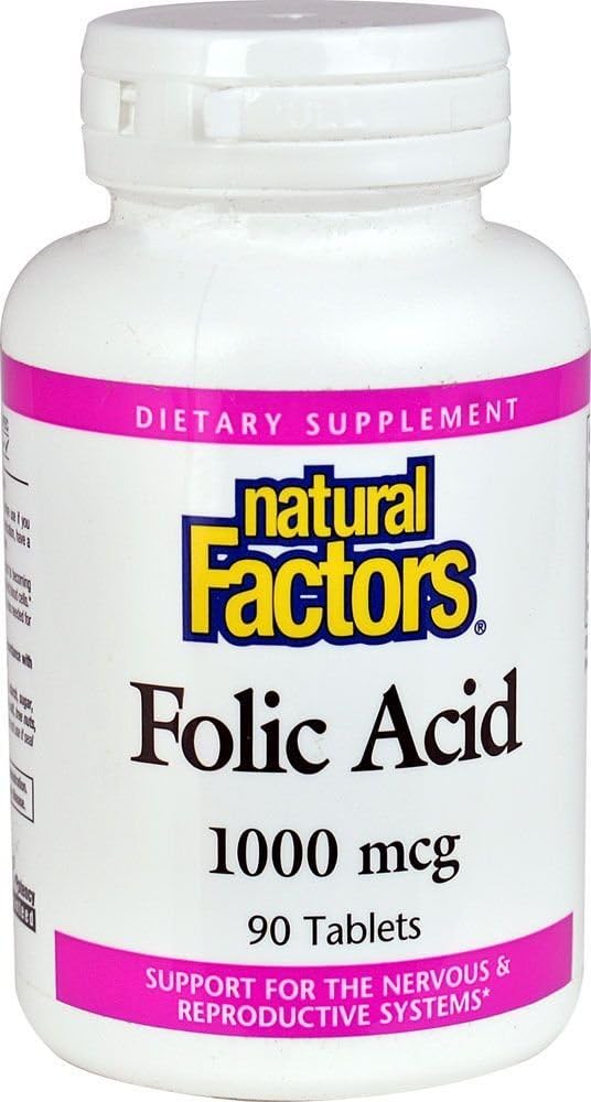 자연적인 요인 Folic 산 1 MG, 90 CT
