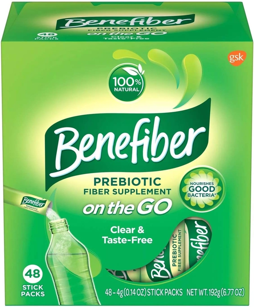 Benefiber Prebiotic 섬유 지팡이 - 48ct