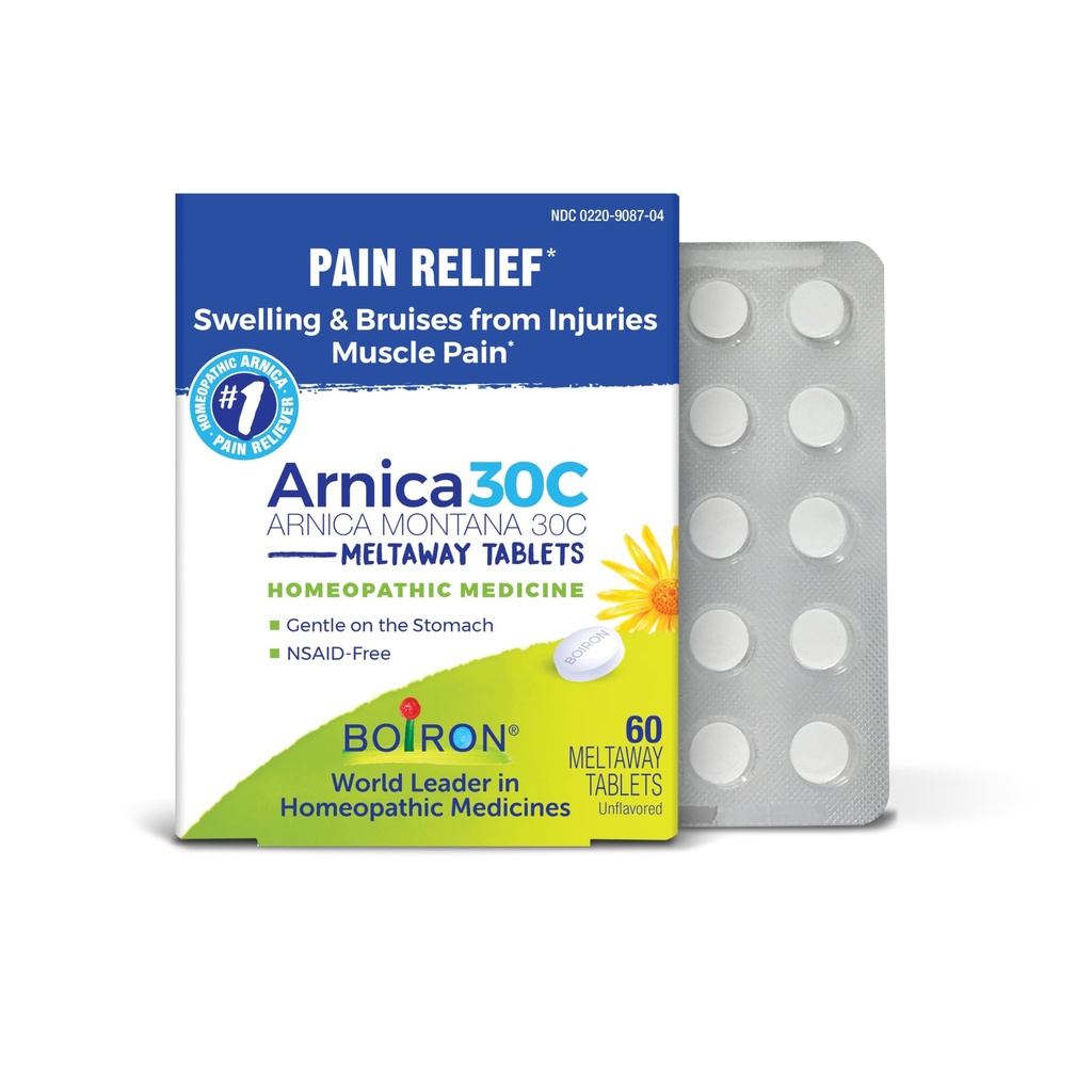Boiron Arnica 30C 근육 통증, 관절 통증, Injury 또는 Bruises에서 붓기 - 60 개