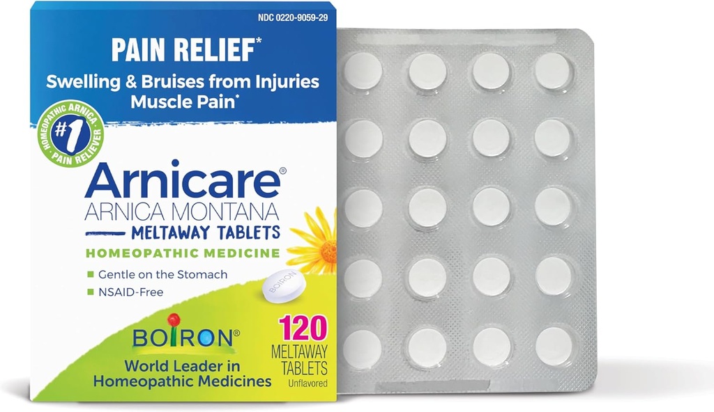 Boiron Arnicare 근육 통증, 관절 통증, 부상 또는 Bruises에서 붓기 - 120 조사