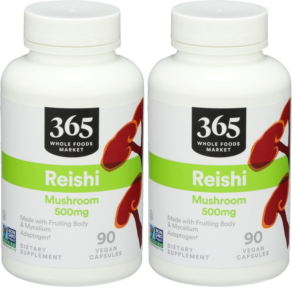 365 전체 식품 시장, Reishi, 90 개 (팩 2)
