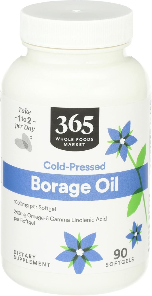전체 식품 시장의 365, Borage Oil, 90 카운트