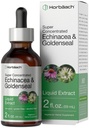 Horbäach Echinacea Goldenseal Liquid Tincture Drop | 2 fl oz | 알코올 무료 추출물 | 채식주의, 비 GMO, 글루텐 무료 보충
